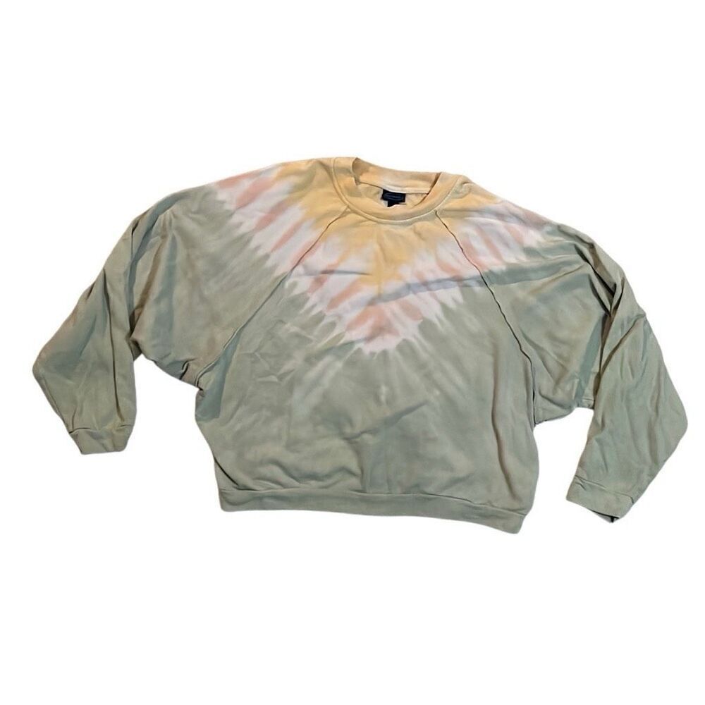 Cropped Tie Dye Sweatshirt